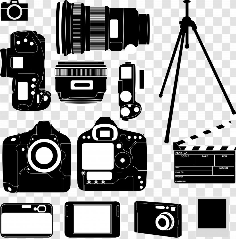 Video Cameras Cdr Clip Art - Photographic Film - Camera Vector Transparent PNG