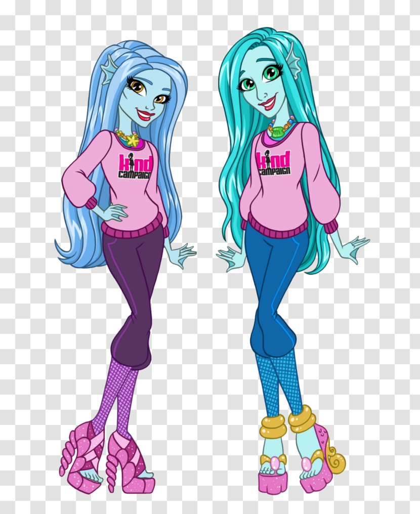 Kind Campaign Monster High Doll Sea - Silhouette - Super Cute Collection Transparent PNG
