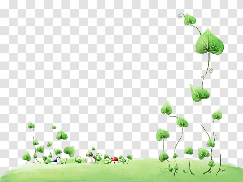 Green Nature Leaf Grass Plant Transparent PNG