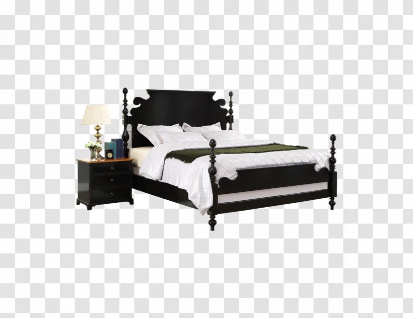Bed Frame Bedroom Furniture - Black Transparent PNG