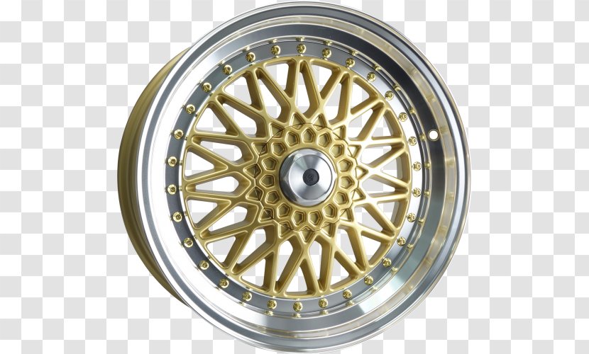 Fawkner Wheels & Tyres Car Alloy Wheel Rim - Continental Gold Transparent PNG