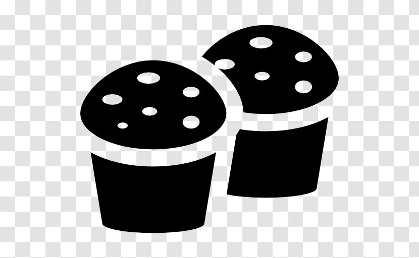 Muffin Bakery Cupcake Breakfast Food - Black And White Transparent PNG