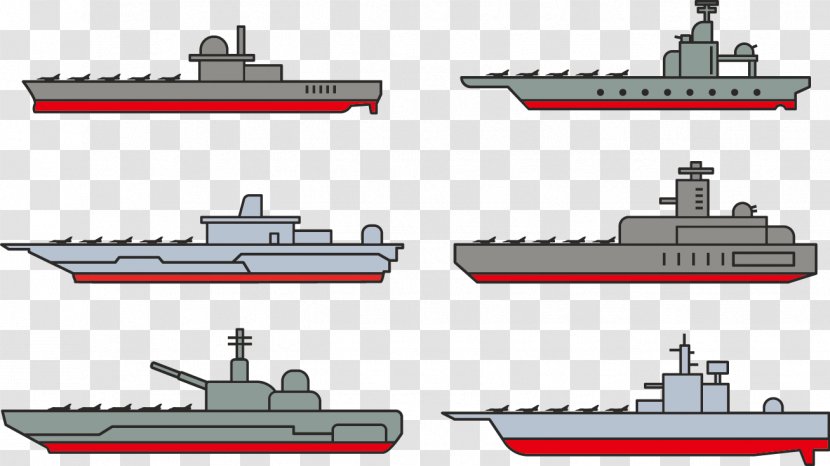Aircraft Carrier United States Navy Heavy Cruiser - Boat - Vector Ship Transparent PNG