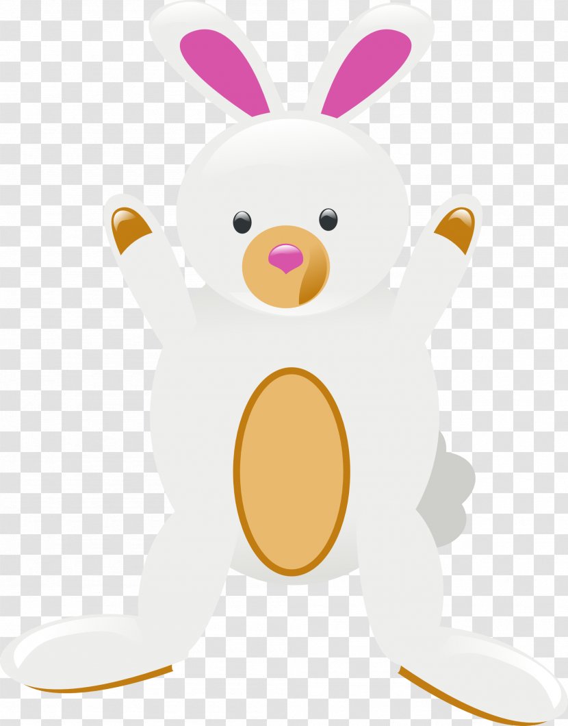 Domestic Rabbit Hare Clip Art - Nose - Easter Bunny Transparent PNG