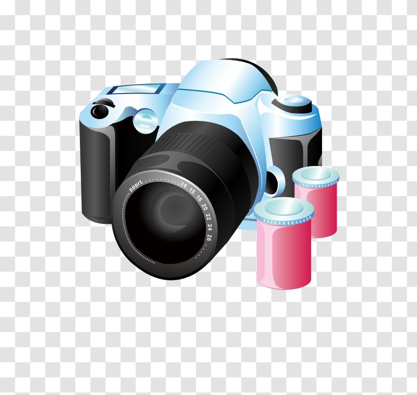 Professional Video Camera Digital SLR Photography Clip Art - Hardware - Flower Transparent PNG
