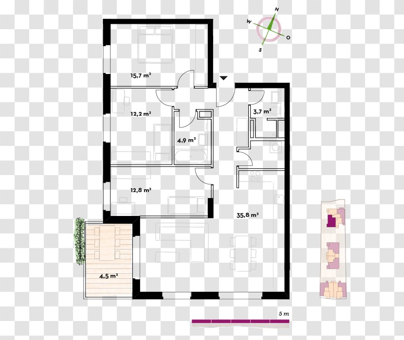 Floor Plan Room House Apartment Furniture Transparent PNG