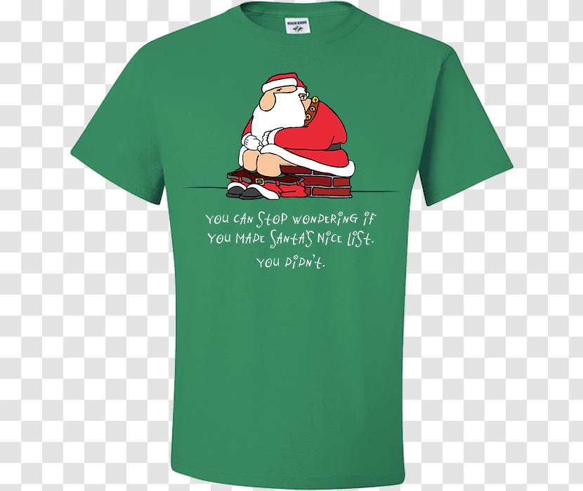 T-shirt Santa Claus New York City Sleeve - Joint - Tshirt Transparent PNG