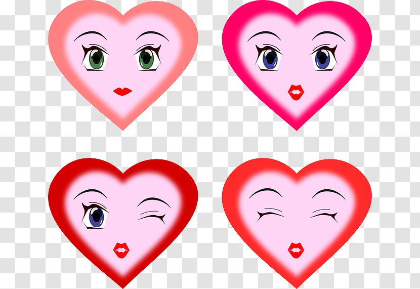 Smiley Heart Emoticon Clip Art - Flower - Cartoon Transparent PNG