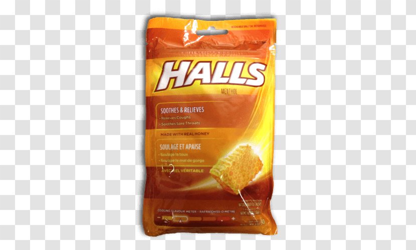 Halls Menthol Flavor Anesthetic Cough Medicine - Fly Honeysuckle Transparent PNG