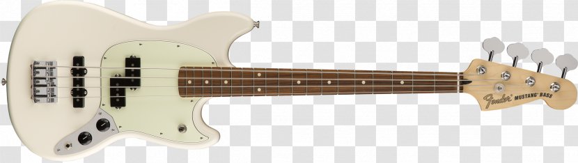 Fender Mustang Bass PJ Electric Guitar Precision - Flower Transparent PNG