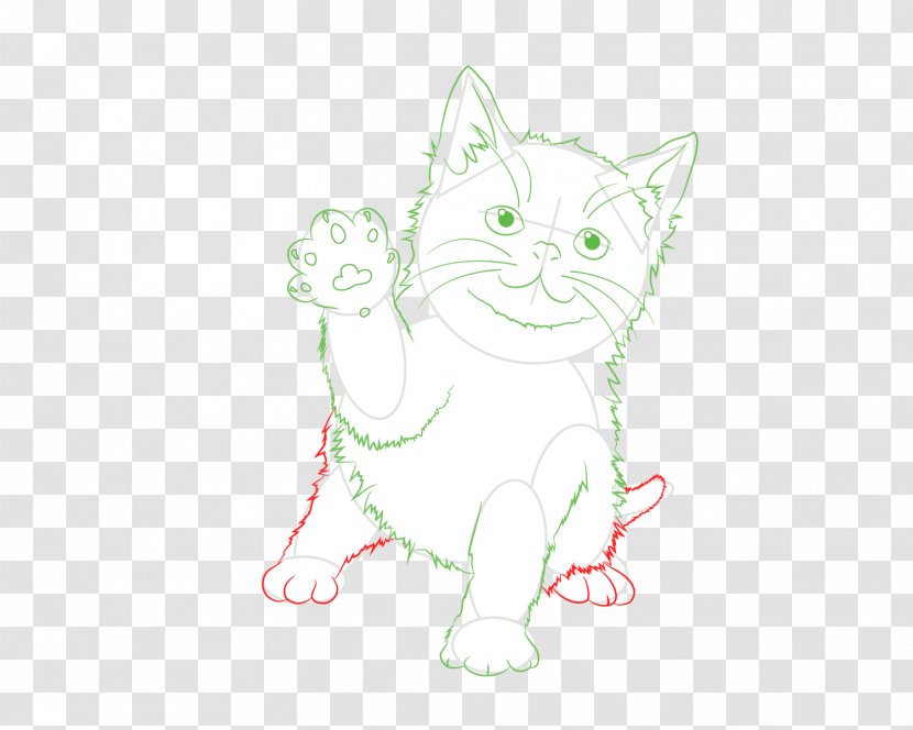 Whiskers Domestic Short-haired Cat Tabby Sketch - Heart Transparent PNG