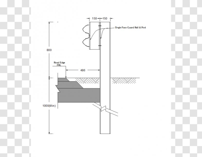 Drawing Guard Rail Computer-aided Design .dwg Road - Autocad Transparent PNG