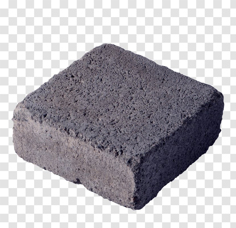 Sett Interlocking Concrete Pavers Anthracite Brico Dépôt - Material - Brick Transparent PNG