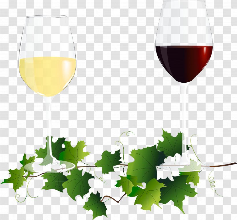Vinho Verde Red Wine Champagne Glass - Two Glasses Of Transparent PNG