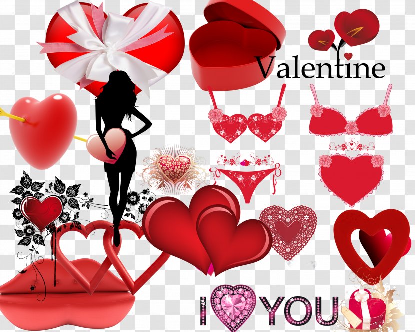 Valentines Day Clip Art - Silhouette - Creative Women Transparent PNG