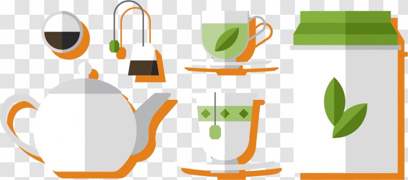 Green Tea Coffee White Flowering - Cup - Vector Transparent PNG