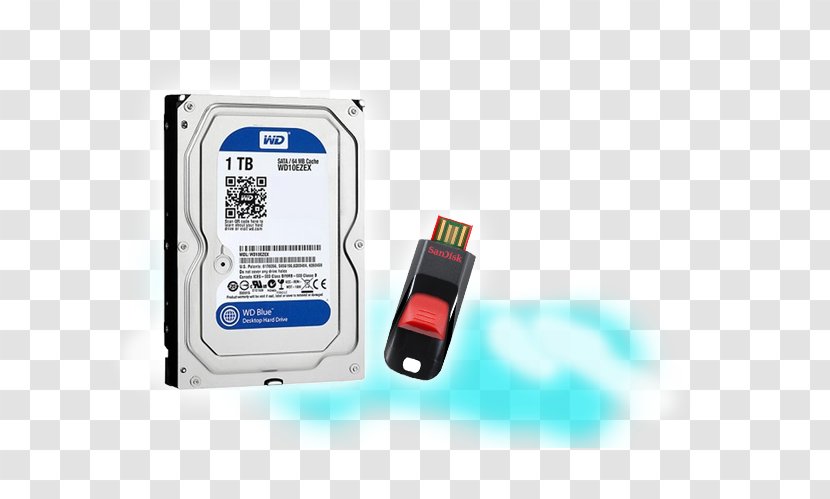 Hard Disk Drive Western Digital Serial ATA Seagate Barracuda Terabyte - Electronics Accessory - U Transparent PNG