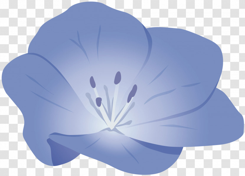 Petal Blue Leaf Violet Flower Transparent PNG