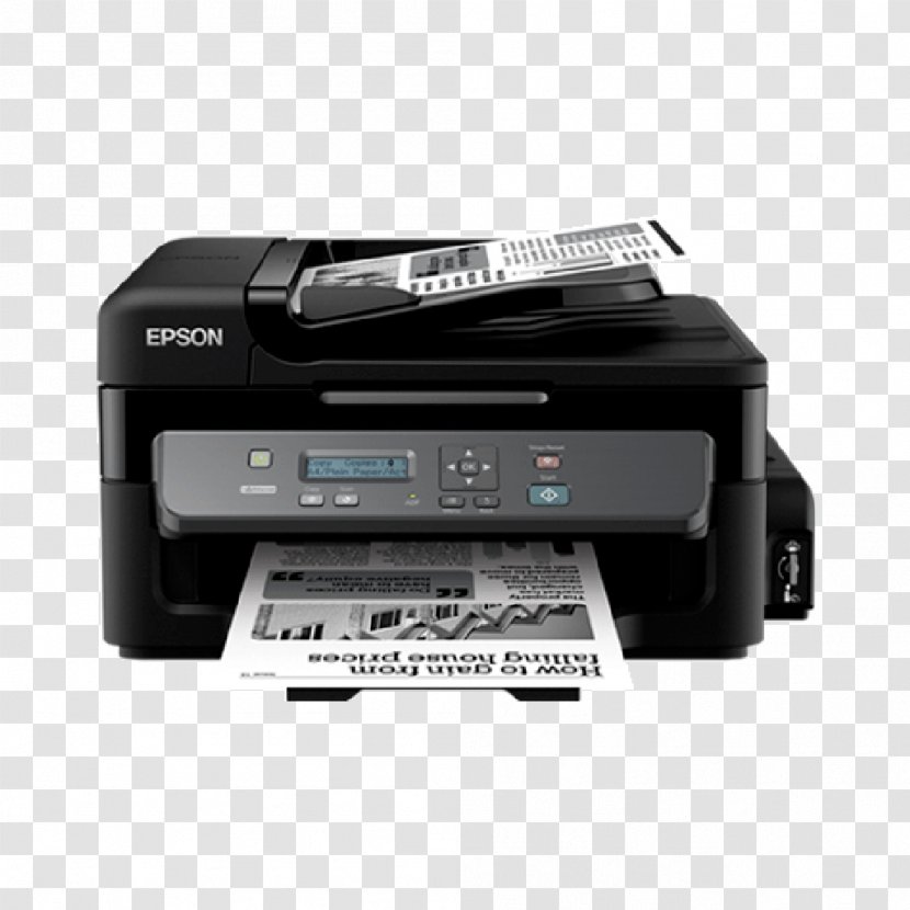 Epson Inkjet Printing Multi-function Printer Continuous Ink System - Image Scanner Transparent PNG