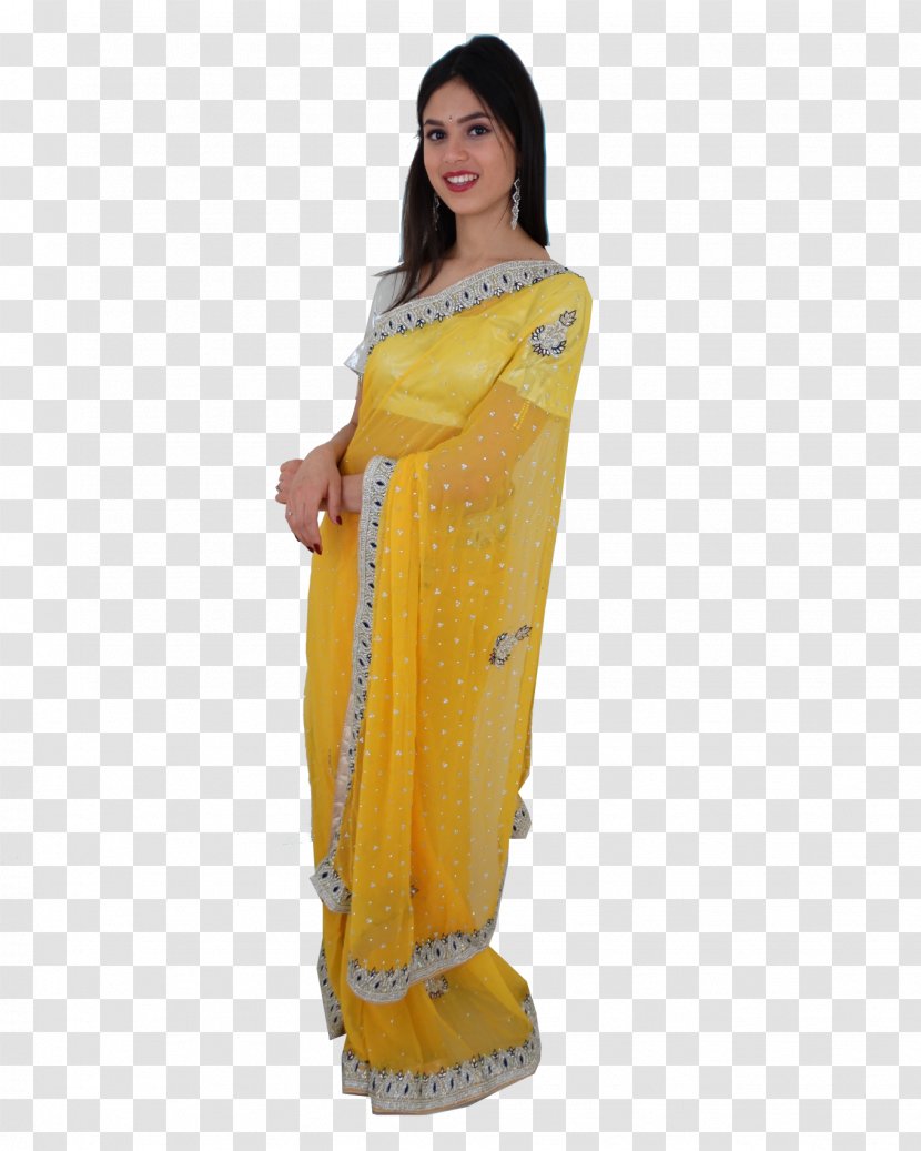 Sari Shoulder - Clothing - Actress Of Bollywood Designer Sarees Transparent PNG