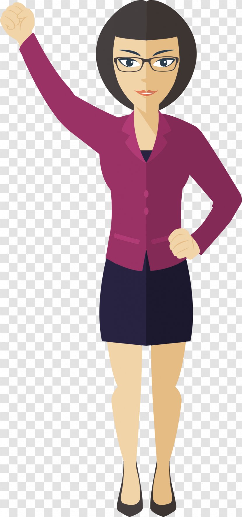 Businessperson Woman Clip Art - Cartoon - Teacher Transparent PNG