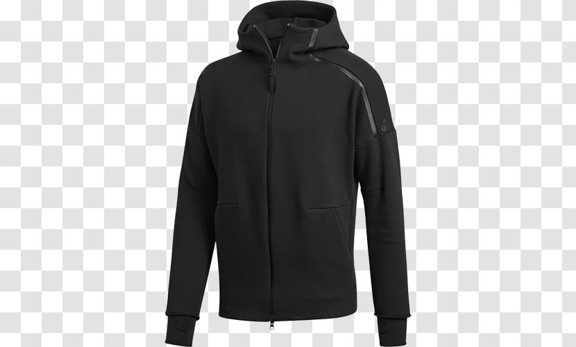 Hoodie Jacket Zipper Adidas Puma - Outerwear - Wear Black Yarn Transparent PNG