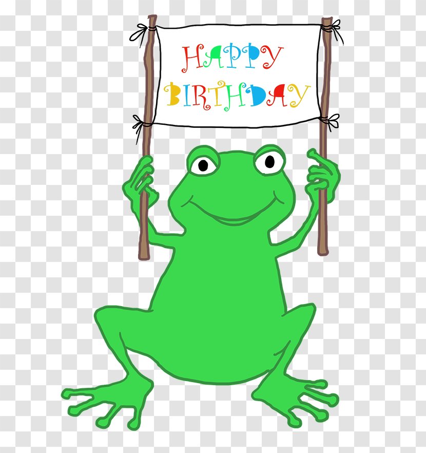 Frog Greeting & Note Cards Clip Art - Birthday Cake - Clipart Transparent PNG