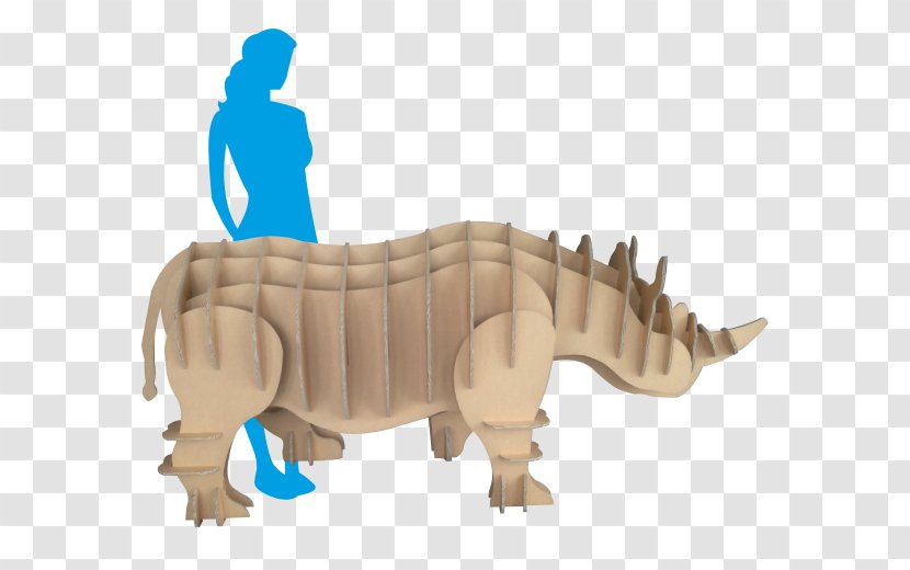 Cardboard Tyrannosaurus Industrial Design Rhinoceros - Peephole Transparent PNG