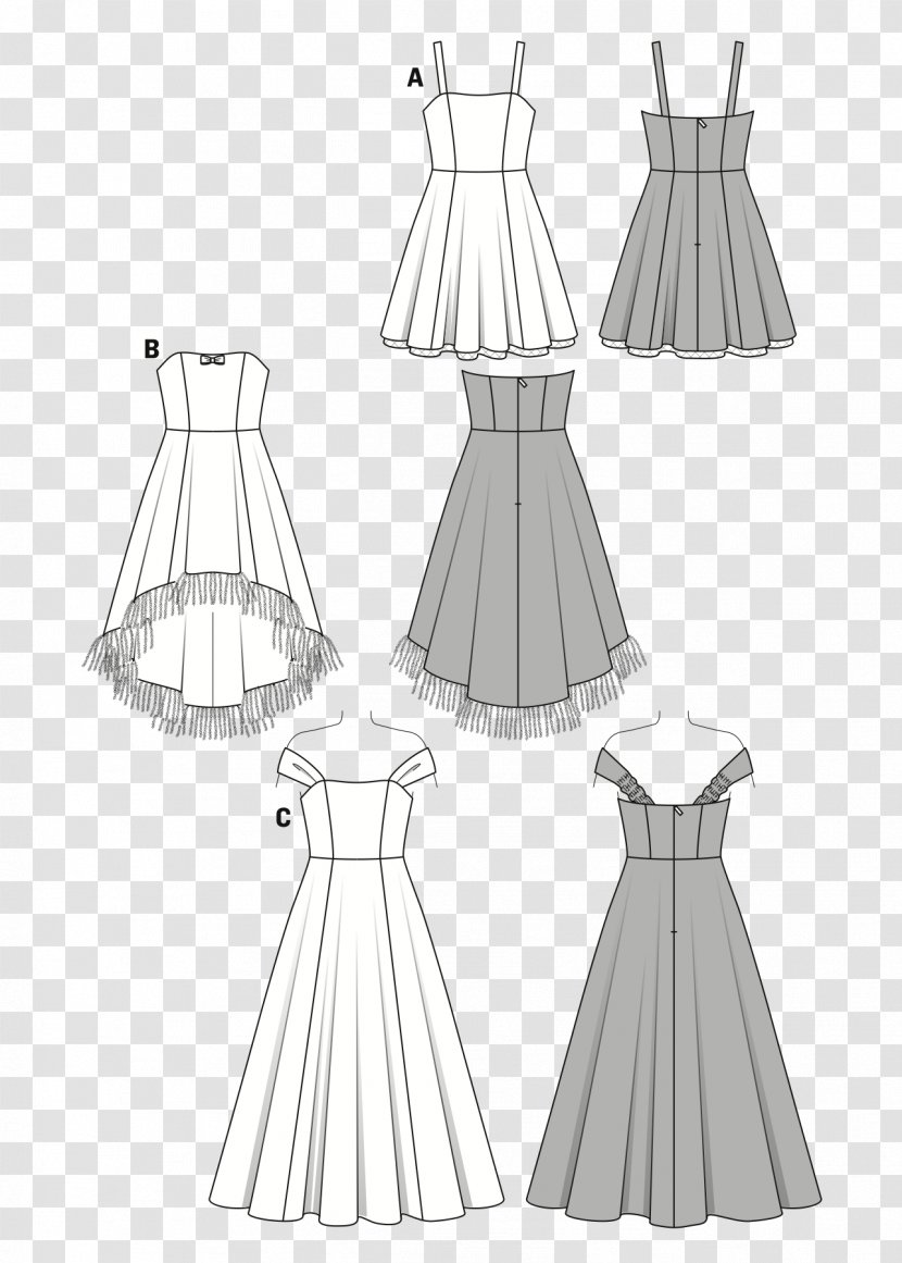 Evening Gown Drawing Dress Pattern - Formal Wear Transparent PNG