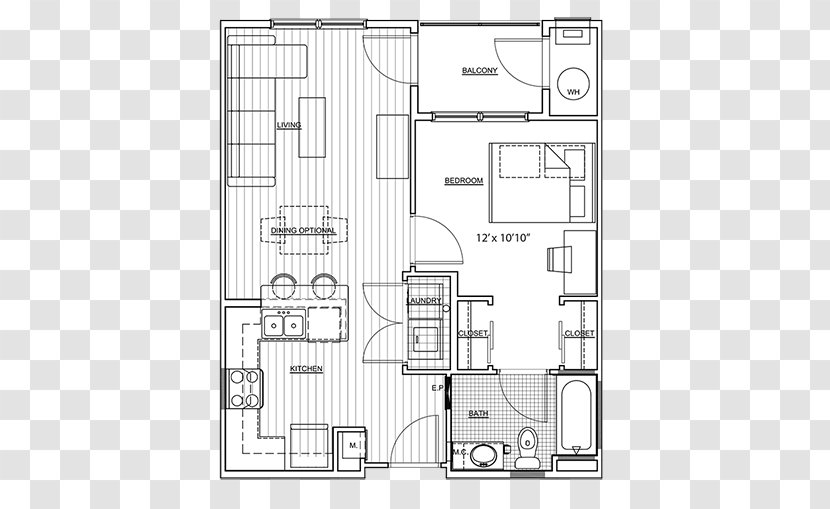 Floor Plan The Pavilion At North Grounds Apartments Bedroom House X - Furniture Transparent PNG