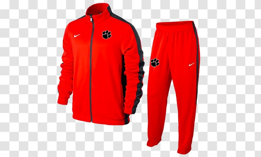 Tracksuit Nike Jacket Outerwear - Red - Suit Transparent PNG