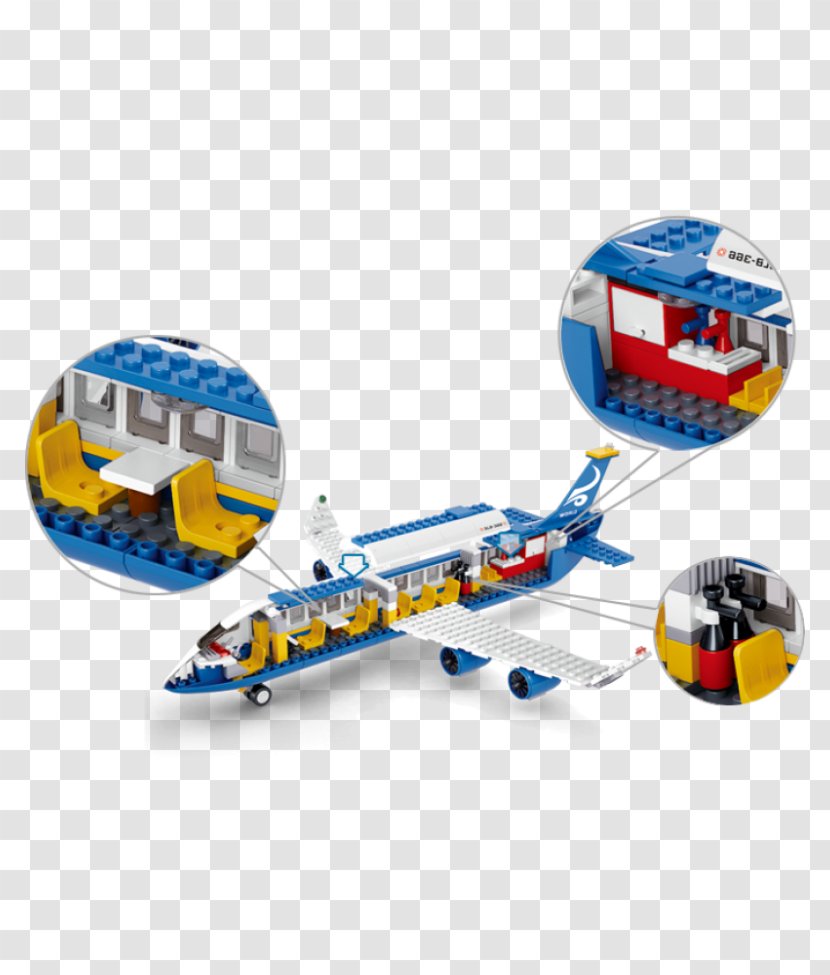 Airplane Toy Block Lego City - Construction Set Transparent PNG