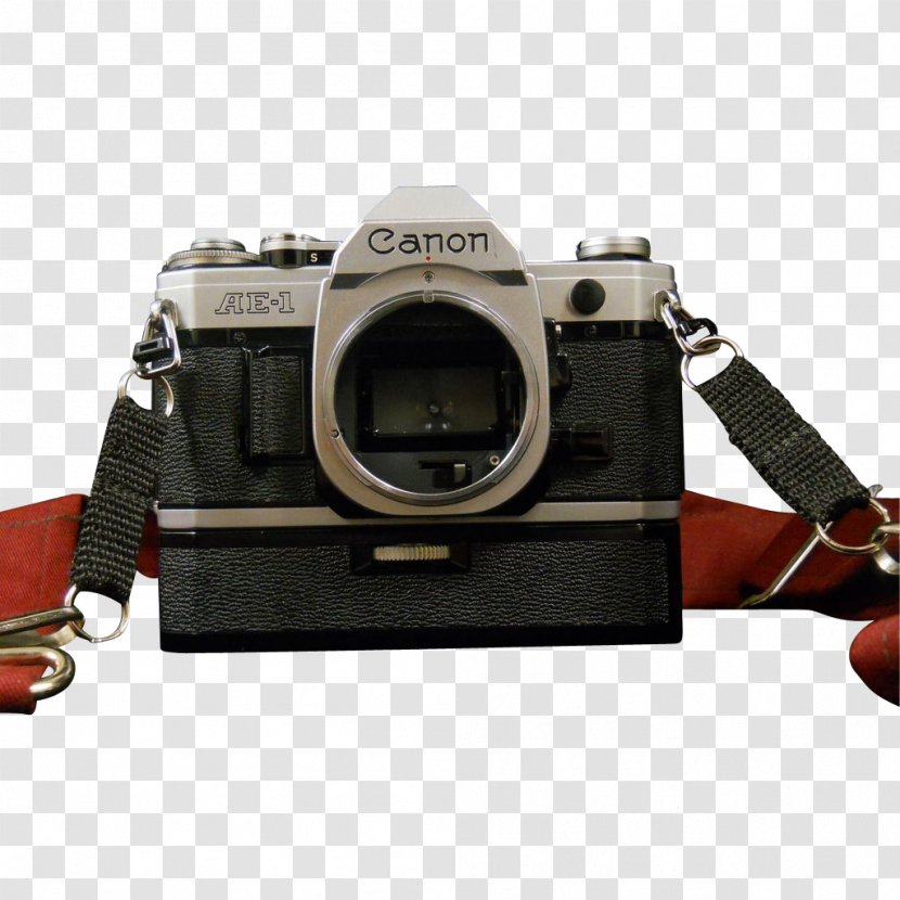 Digital SLR Canon AE-1 Program Camera Lens Single-lens Reflex - Strap Transparent PNG