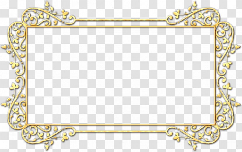Background Yellow Frame - Drawing - Place Card Picture Transparent PNG