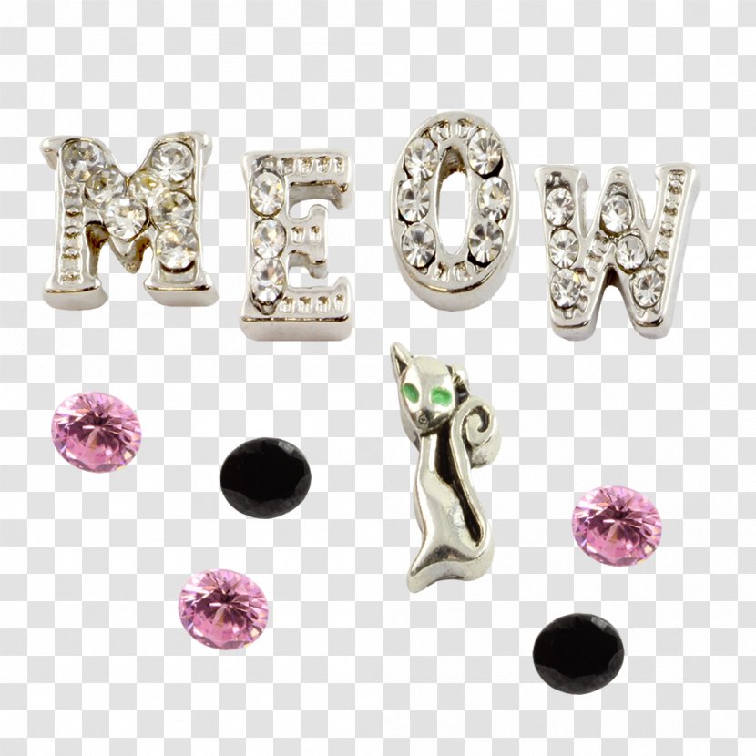 Earring Meow Jewellery Silver Jewelry Design Transparent PNG