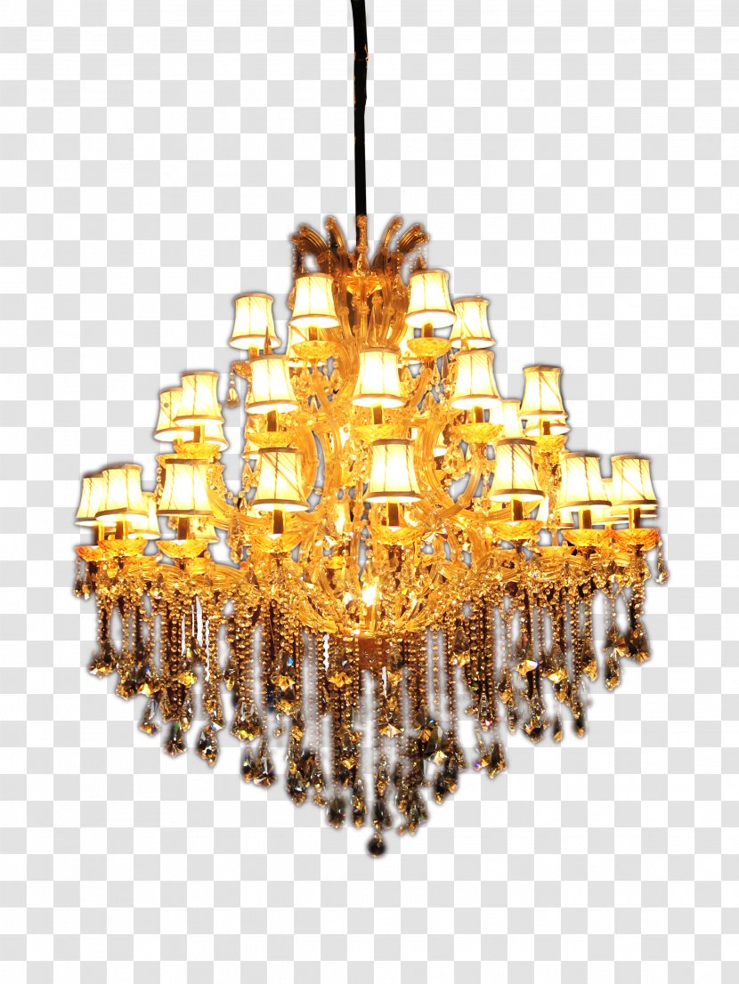 Light Chandelier Lamp - Crystal - Luxury Lighting Decoration Transparent PNG