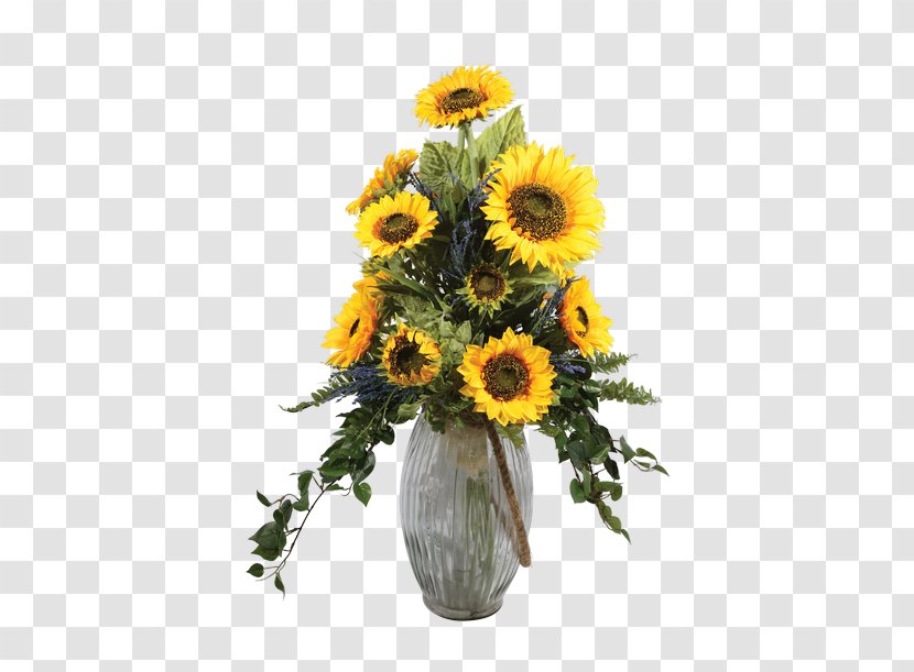 Common Sunflower Cut Flowers Floral Design Artificial Flower Transparent PNG
