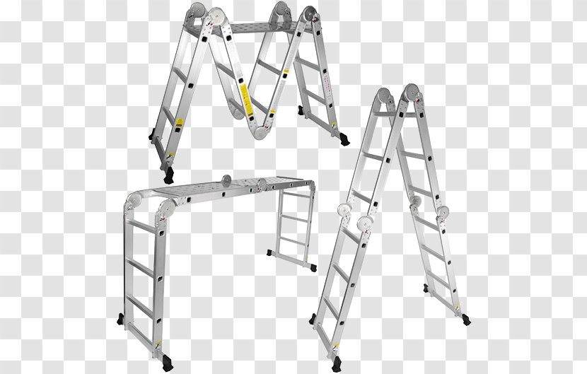 Ladder Scaffolding Aluminium Architectural Engineering Building - Attic - Ladders Transparent PNG
