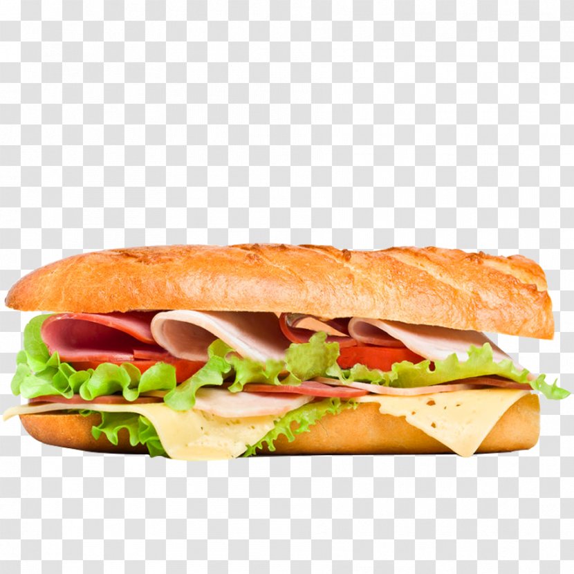 Baguette Bánh Mì Ham Submarine Sandwich - Cheese Transparent PNG