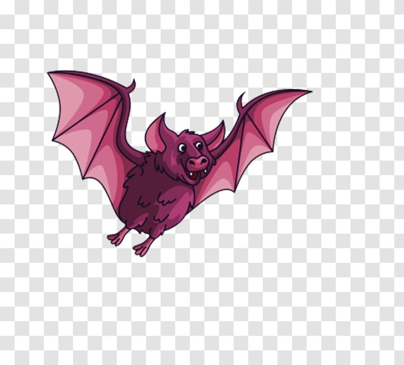Bat Flight Flying And Gliding Animals Clip Art - Fictional Character - Red Transparent PNG