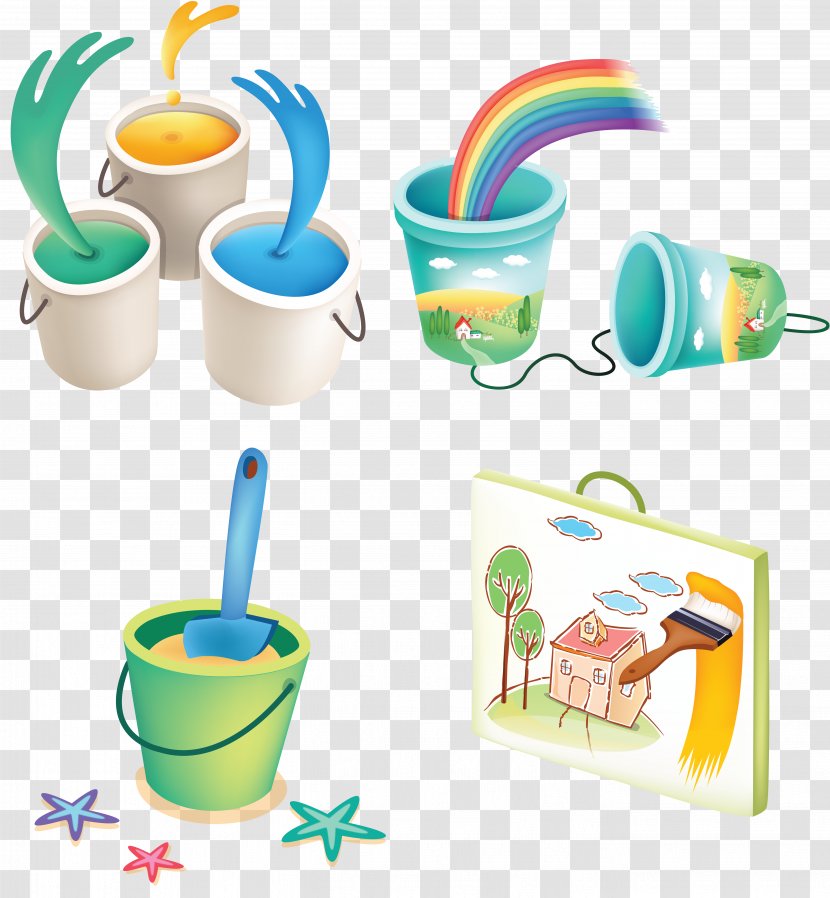 Drawing Paint Clip Art - Bucket Transparent PNG