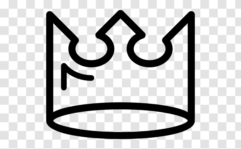 Crown King Monarch - Black And White Transparent PNG
