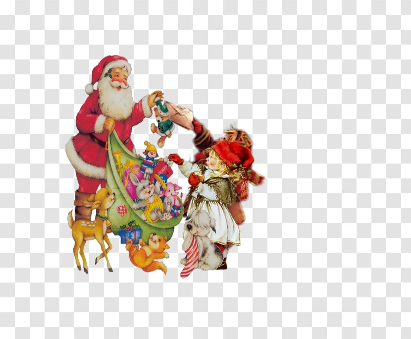 Santa Claus Christmas Gift-bringer Market - Enfant Transparent PNG