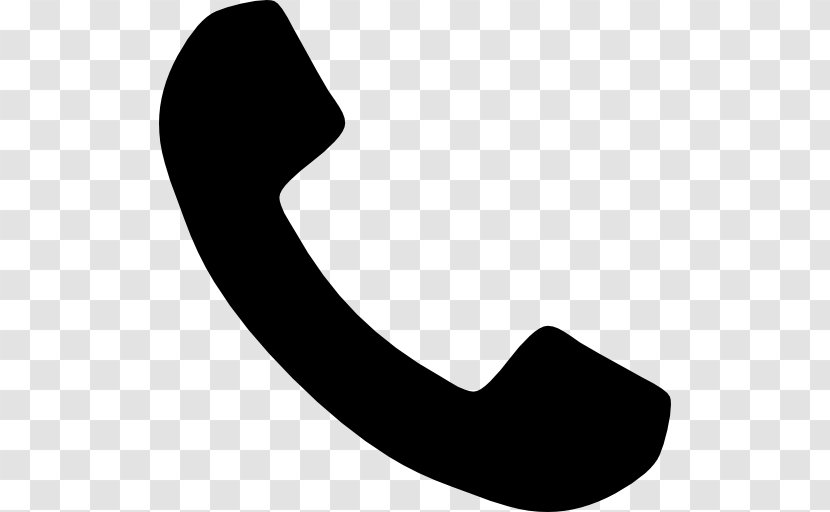 Telephone Call Mobile Phones Symbol - Black - Handle Transparent PNG