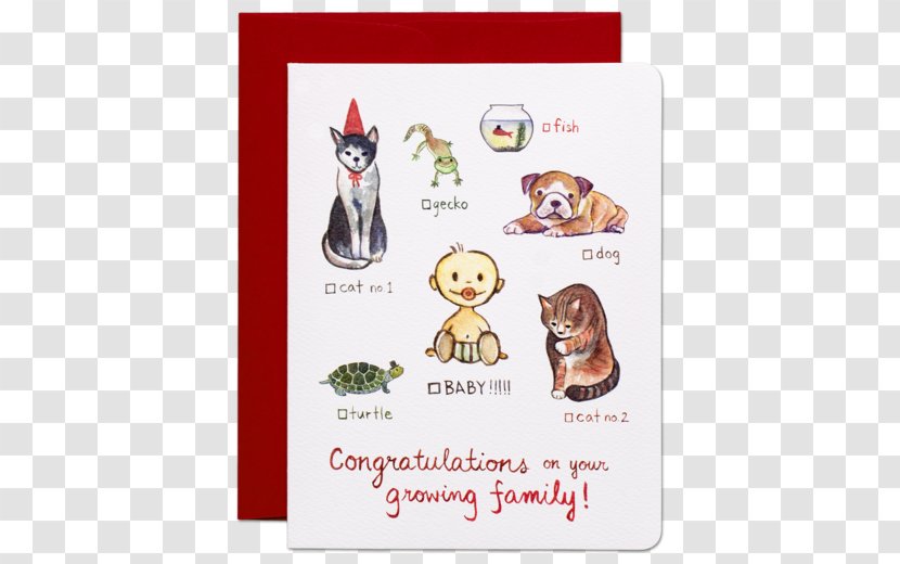 Dog Greeting & Note Cards Wedding Invitation Paper - Gotamago - Anniversary Red With Ring Transparent PNG