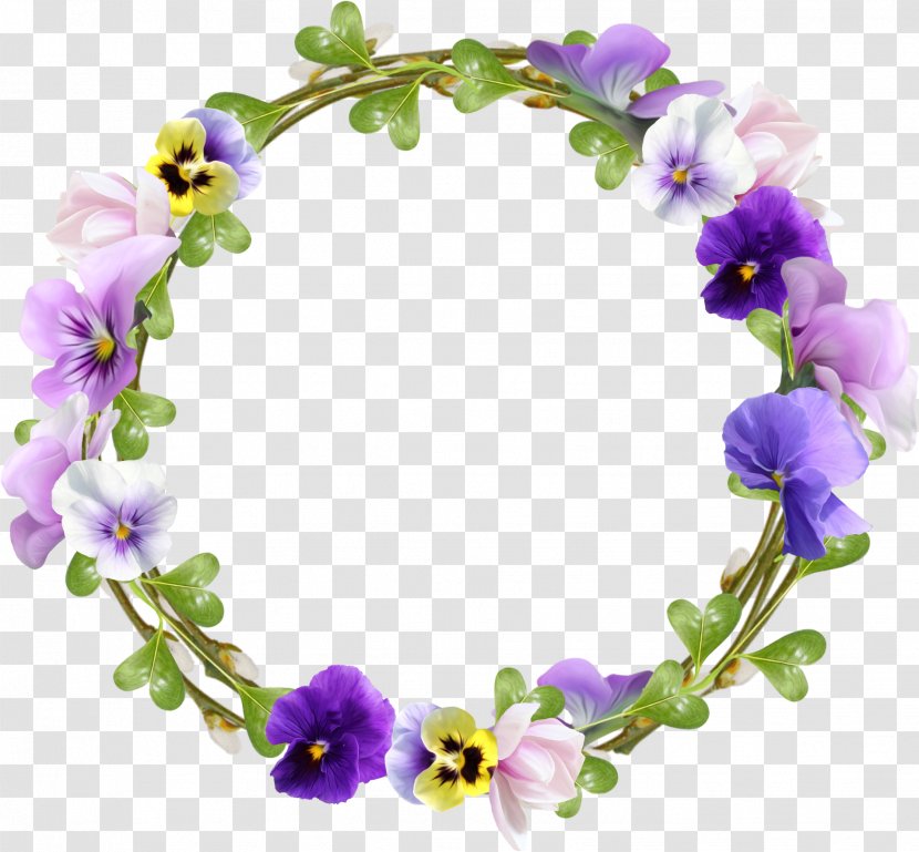 Wreath Flower Clip Art - Violet - Hantel Transparent PNG