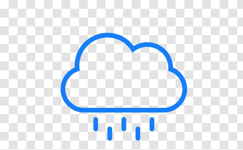 Cloud Computing Symbol Rain - Heart Transparent PNG
