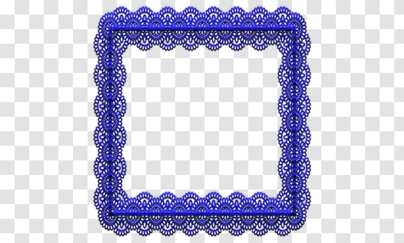 Picture Frames Line Point Pattern - Cobalt Blue Transparent PNG
