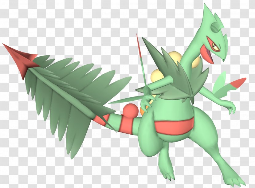 Pokémon Omega Ruby And Alpha Sapphire Sceptile Rendering - Grass - Pokemon Transparent PNG