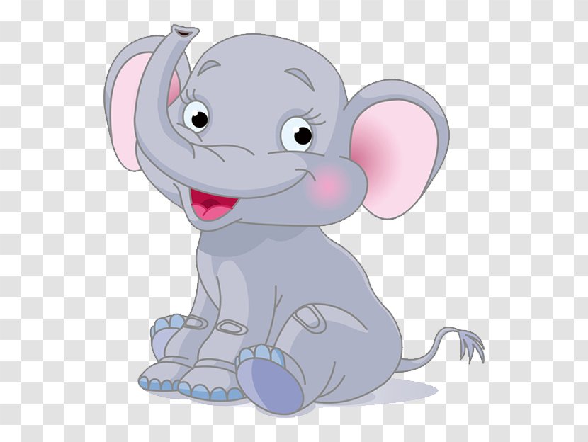 Cartoon Drawing Clip Art - Cute Elephant Transparent PNG